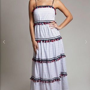 L’Atiste Luna Stripe Tassel Maxi Dress-Price Drop
